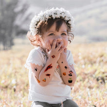 Load image into Gallery viewer, Halloween Children Tattoo Stickers Pumpkin Witch Cartoon Skull Spoof Tattoo Sticker
