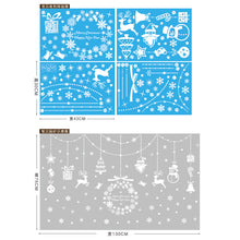 Load image into Gallery viewer, Christmas Decorations Glass Electrostatic Sticker Christmas Party Decoration Snowflake Window Stickers Christmas Hanging Ball Bell Stickers

