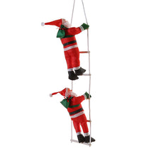 Load image into Gallery viewer, Christmas Hanging Decoration Decorations Ladder Santa Claus Show Window Decoration Santa Claus Climbing Ladder
