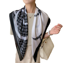 Load image into Gallery viewer, Spring and Summer New Silk Scarf Gift Silk Imitation Silk Women's Printed Imitation Mulberry Silk Beach Towel Shawl Scarf
