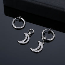 Load image into Gallery viewer, New Belly Umbilical Ring Navel Stud Elastic Earrings Hanging Moon Umbilical Ring
