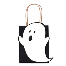Load image into Gallery viewer, 10PCs Halloween Candy Bag Black Ghost Tote Bag DIY Black Halloween Candy Hand Bag
