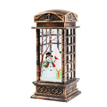 Load image into Gallery viewer, Christmas Storm Lantern Candlestick Lamp Small Night Lamp Elderly Snowman Decoration Small Night Lamp Christmas Decorations
