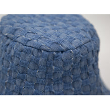 Load image into Gallery viewer, Jean Fisherman Hat Vintage Crumpled Small Plaid Sunshade Bucket Bucket Hat
