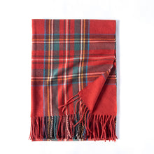 Load image into Gallery viewer, 2023 New Winter Scarf Temperament Plaid Warm Tassel Scarf Women's Mid-Length
