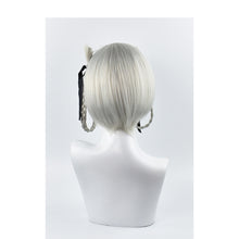Load image into Gallery viewer, Japanese Anime Kakegurui Kirari Momobami 35cm Short Wigs Gray Braids Styled Clip on Cosplay Wig+ wig cap
