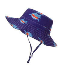 Load image into Gallery viewer, Marine Animal Children's Bucket Hat Outdoor Breathable 0-5 Years Old Men and Women Baby Sunhat
