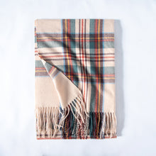 Load image into Gallery viewer, 2023 New Winter Scarf Temperament Plaid Warm Tassel Scarf Women's Mid-Length

