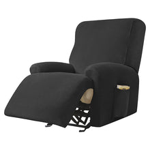 Load image into Gallery viewer, Stretch 1-2-3 seater all inclusive elastic recliner sofa cover silver silver fox velvet non-slip foldable recliner relaxing armrest sofa cover
