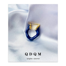 Load image into Gallery viewer, Candy-Colored Earrings Female Ins Retro Exaggerated Macaron  Autumn Earrings Female to Make round Face Thin-Looked
