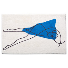 Load image into Gallery viewer, Body Art Cashmere-like Bedroom Carpet Absorbent Floor Mat Abstract Line Door Mat
