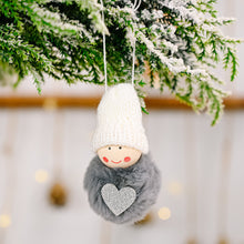 Load image into Gallery viewer, 2pcs/lot Christmas Decoration Wool Pompon Pendant Cute Mini Snowman Pendant Tree Decoration Pompon Doll Doll Pendant
