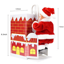 Load image into Gallery viewer, Climbing Door Climbing Chimney Electric Music Santa Claus Novelty Creative Children's Toys Christmas Gift Decoration Ornament
