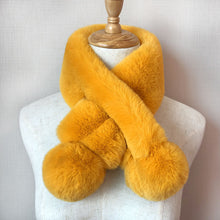 Load image into Gallery viewer, 2023 New Autumn and Winter Mink-like Wool Plush Scarf Korean Style Solid Color Imitation Rex Rabbit Plush Warm Scarf

