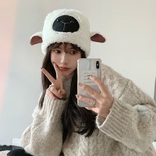 Load image into Gallery viewer, Japanese Style Students Sweet Cute Ears Little Sheep Hat Female Winter Plush Thickened Warm Lamb
