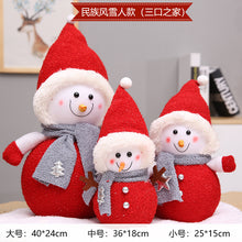 Load image into Gallery viewer, Christmas Decorations Snowman Baby Doll Christmas Tree Decoration Shopping Window Scene Layout Photo Props
