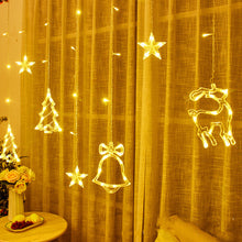 Load image into Gallery viewer, LED Curtain Light  Chain Christmas Snowflake String Scene Arrange Hangings Lighting Chain
