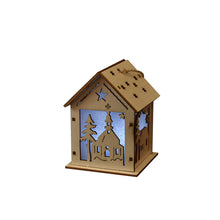Load image into Gallery viewer, Christmas Decorations Glowing Cabin Snow House Christmas Tree Decorative Ornaments DIY Gift Window Decoration
