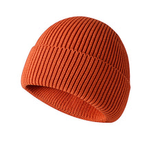 Load image into Gallery viewer, Men's Knitted Hat Acrylic and Cotton Knitted Hat Flanging Winter Outdoors Warm Hat Couple Knitted Hat

