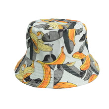 Load image into Gallery viewer, Unisex Reservible Creative Pattern Print Boonie Bucket Hat Cap Brim Outdoor Sun Safari Camping Fishing
