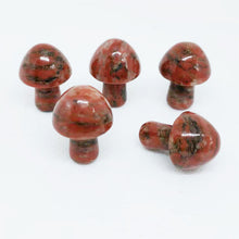 Load image into Gallery viewer, 5PCs Natural Crystal Agate Mushroom 2cm Mini Small Mushroom Crystal Crafts Micro Landscape Ornaments Decorations
