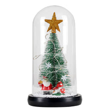 Load image into Gallery viewer, Christmas Creative Gift Cedar Show Window Decoration LED Light Glass Cover Ornaments
