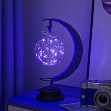 Load image into Gallery viewer, LED Decorative Light XINGX Moon-Light Lamp Apple Christmas Lights Birthday Gift Handmade Hemp Rope USB Wrought Iron Small Night Lamp
