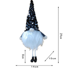 Load image into Gallery viewer, Christmas Long Leg Faceless Light-Emitting Doll Sequin Hat Dwarf Forest Doll Doll Pendant
