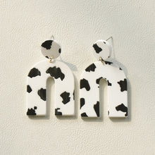 Load image into Gallery viewer, Cow Girls Earrings Cute Exaggerated Auricular Needle Door Leopard Acrylic Earrings
