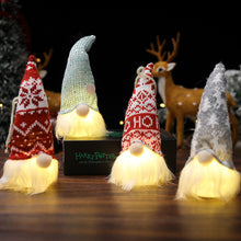 Load image into Gallery viewer, Christmas Decorations Forest Elderly Pendant with Lights Faceless Doll Layout Hanging Ornaments
