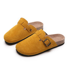 Load image into Gallery viewer, Closed-Toe Slippers Women's Couple Flip-Flops Wish Large Size Roman Shoes Half Slippers Lazy Shoes
