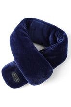 Load image into Gallery viewer, Winter Solid Color Smart Heating Massage Scarf Couple USB Electric Heating Neck Warmer Mink Fur Scarf for Men
