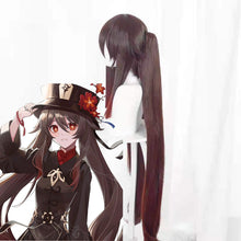 Load image into Gallery viewer, Walnut Wig Cosplay Wig Double Ponytail Split Gradient Tiger Clip  Wig
