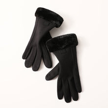 Load image into Gallery viewer, Thermal Gloves Women's Winter Dralon Outdoor Korean Style Sports Cycling Thickened Touch Screen Driving Gloves
