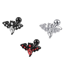 Load image into Gallery viewer, Long Brush Holder Stud Earrings Zircon Navel Stud Barbell Stud Earrings Labret 5-Piece Set Piercing Jewelry
