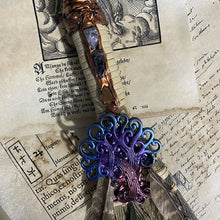Load image into Gallery viewer, Broom Colorful Crystal Witch Broom Nordic Broom Ceremony Sacrifice Ceremony Eviction Props
