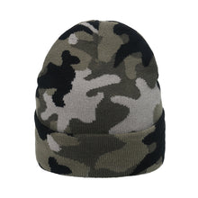 Load image into Gallery viewer, 2023 Woolen Cap Autumn and Winter New Outdoor Leisure Ski Cap Beanie Hat Warm Jacquard Camouflage Knitted Hat Men
