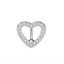 Load image into Gallery viewer, Heart-Shaped Zircon Navel Stud Belly Ring Piercing Jewelry
