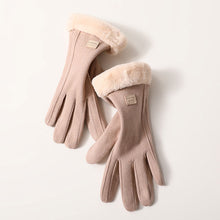 Load image into Gallery viewer, Thermal Gloves Women's Winter Dralon Outdoor Korean Style Sports Cycling Thickened Touch Screen Driving Gloves
