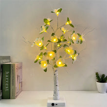 Load image into Gallery viewer, LED Artificial Tree Lights Colored Lights Christmas Festival Room Bedside Decorative Table Lamp Silver Birch Small Night Lamp
