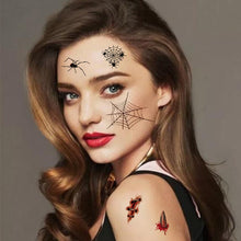Load image into Gallery viewer, Halloween Children Tattoo Stickers Pumpkin Witch Cartoon Skull Spoof Tattoo Sticker

