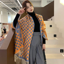 Load image into Gallery viewer, 2023 Winter New Artificial Cashmere Scarf F Letter All-Matching Long Tassel Shawl Fashion Thickened Scarf
