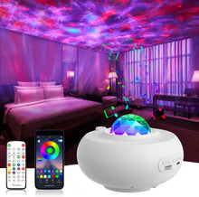 Load image into Gallery viewer, New LED Starry Projector Small Night Lamp App Smart Bluetooth Music Laser Atmosphere
