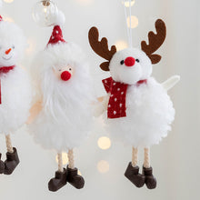 Load image into Gallery viewer, Santa Snowman Small Pendant Plush Angel Girl Pendant Christmas Tree Decoration Christmas Decorations
