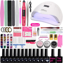Load image into Gallery viewer, Nail Beauty Tool Set EBay Beginner Home Hot Lamp UV Polish Grinding Machine
