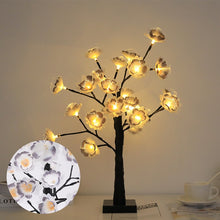 Load image into Gallery viewer, LED Artificial Tree Lights Colored Lights Christmas Festival Room Bedside Decorative Table Lamp Silver Birch Small Night Lamp
