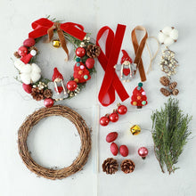 Load image into Gallery viewer, Christmas DIY Garland Vine Ring Handmade Material Package Holiday Activity Salon Member Gift Warm-up
