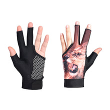 Load image into Gallery viewer, Silicon Print Snooker Men's and Women's Billiards Supplies High Elastic Table Tennis Gloves
