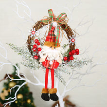 Load image into Gallery viewer, Christmas Garland Christmas Decoration Shopping Mall Hotel 30cm Small Wreath Window Pendant

