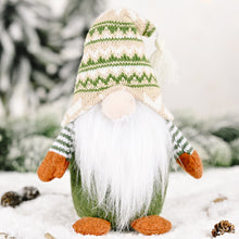 Load image into Gallery viewer, New Christmas Faceless Elderly Elf Doll European and American Green Style Decoration Christmas Ornaments
